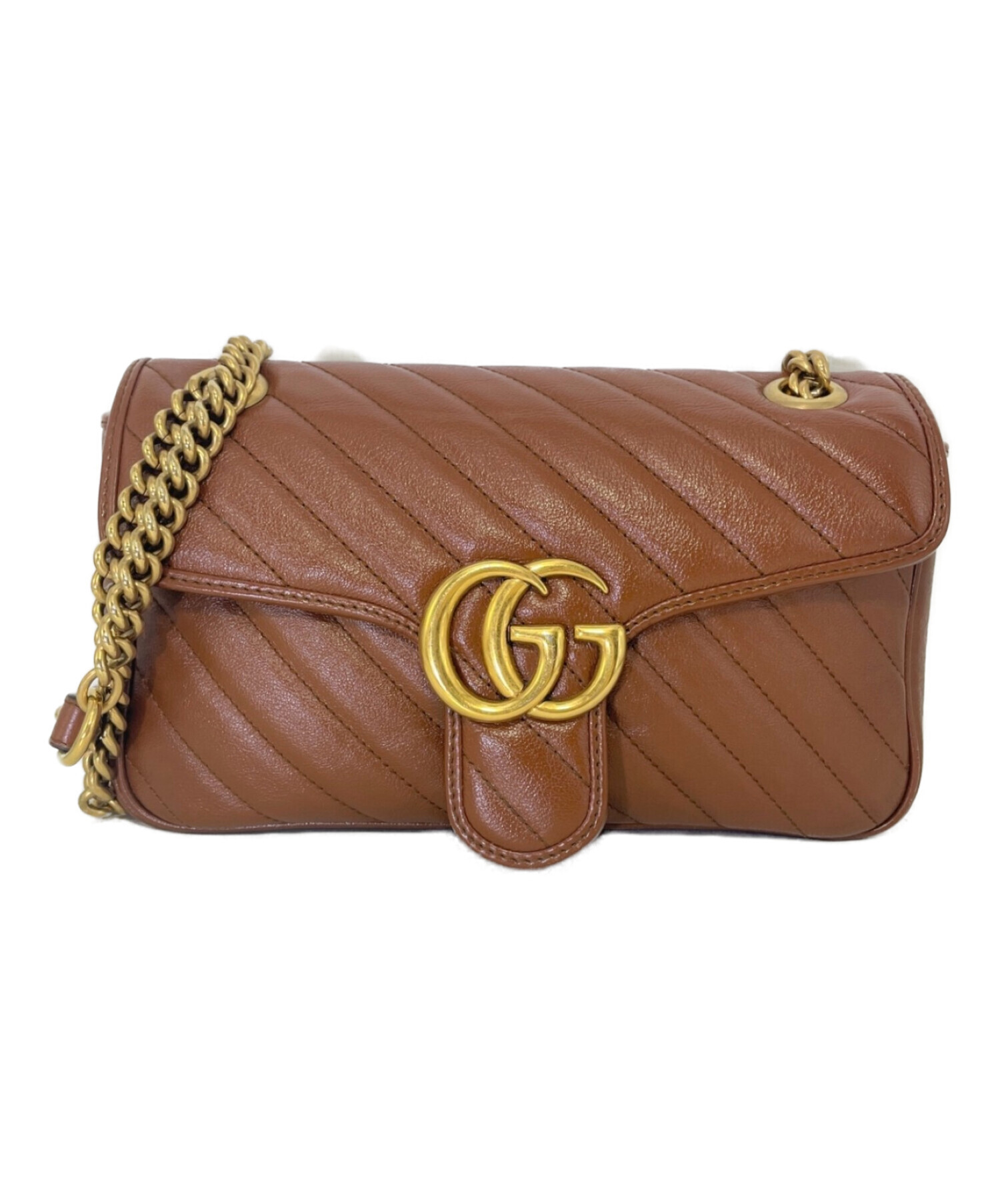 中古・古着通販】GUCCI (グッチ) GGマーモント キルティングショルダー