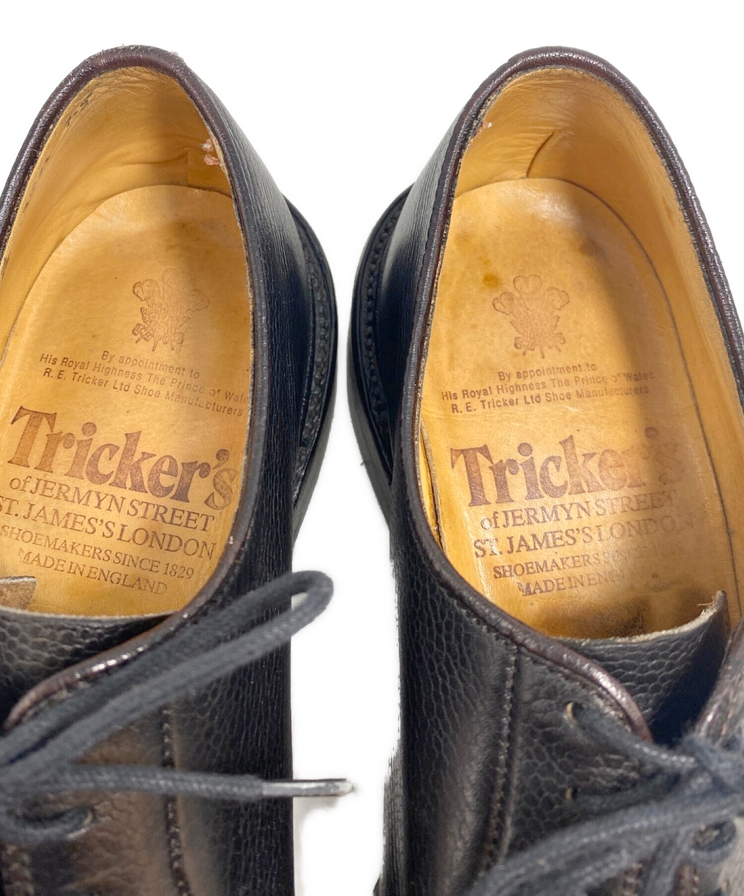 Tricker's (トリッカーズ) プレーントゥシューズ ブラック サイズ:7