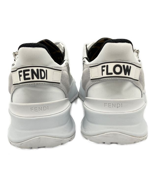 中古・古着通販】FENDI (フェンディ) ジップアップスニーカー ホワイト