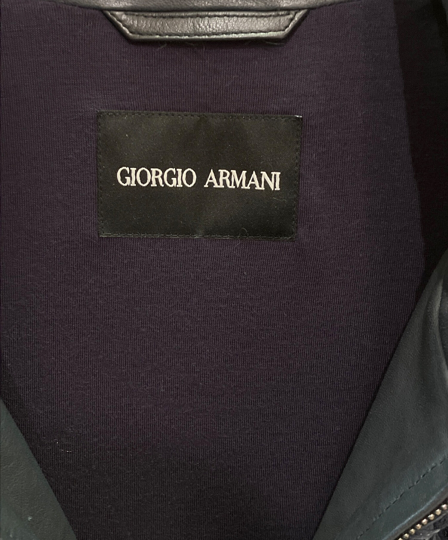 中古・古着通販】GIORGIO ARMANI (ジョルジョアルマーニ) 編込みレザー