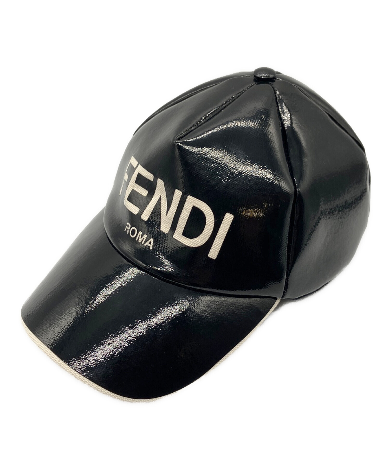 FENDI BLACK キャップ 帽子 - キャップ