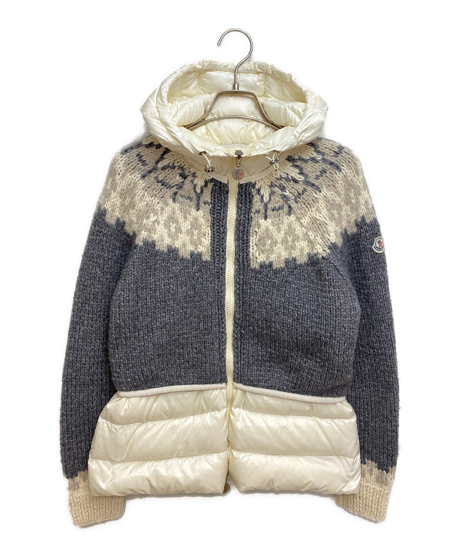 MONCLER (モンクレール) MAGLIONE TRICOT CARDIGAN ベージュ サイズ:M