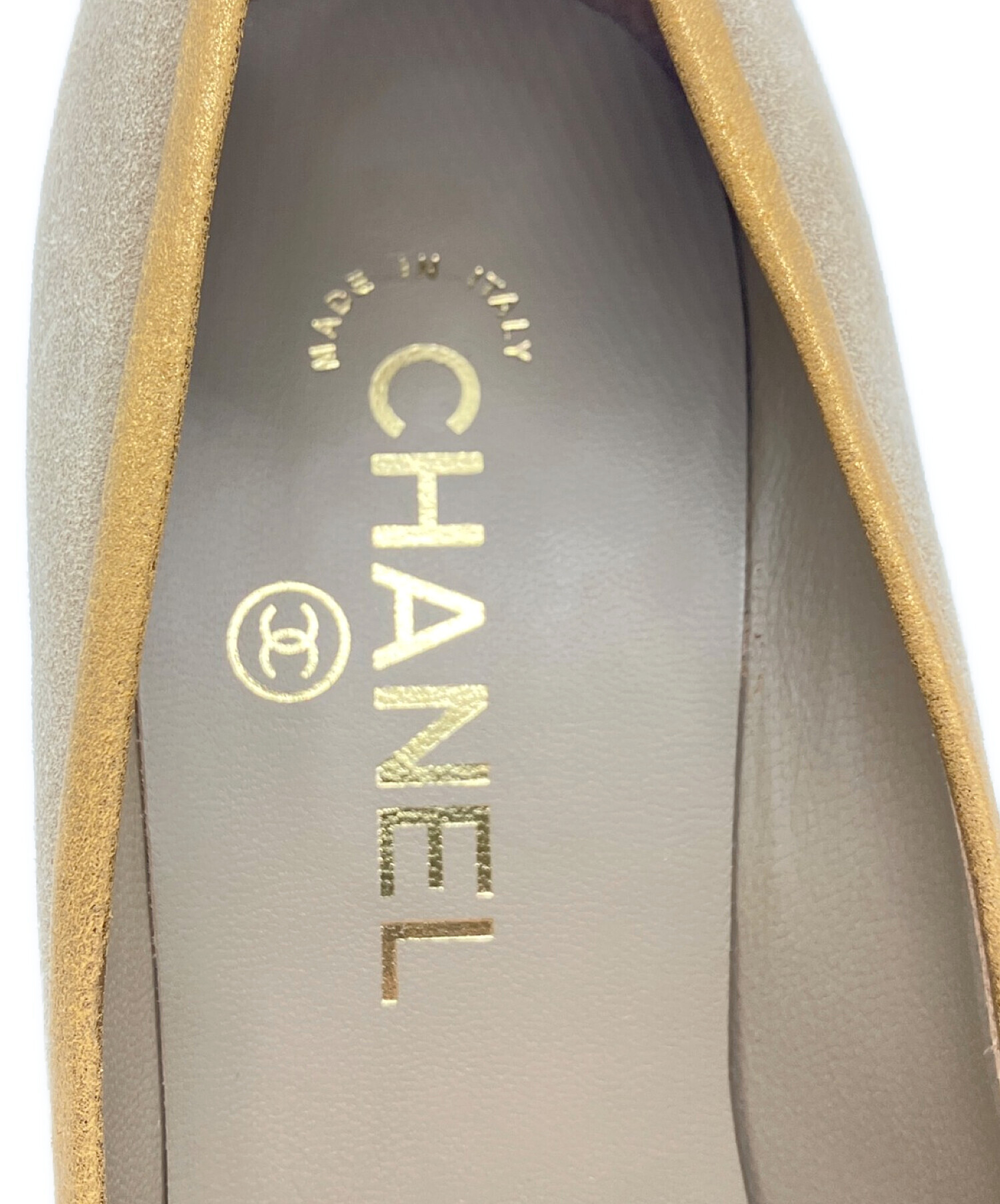 中古・古着通販】CHANEL (シャネル) スウェードパンプス ベージュ