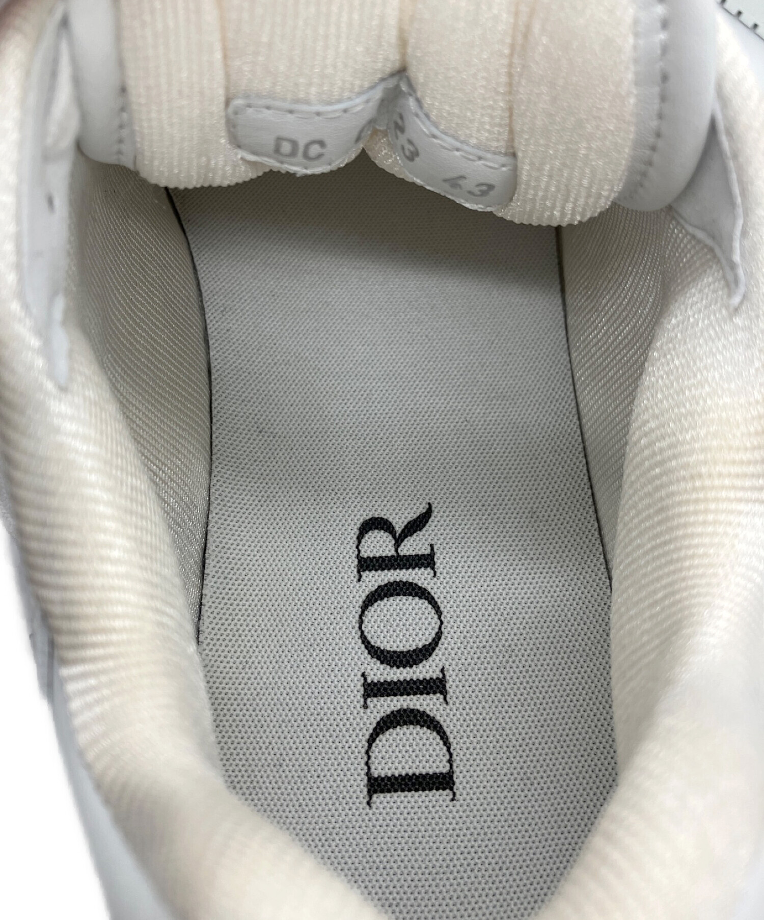Christian Dior (クリスチャン ディオール) B27 ロートップスニーカー ホワイト サイズ:43 未使用品