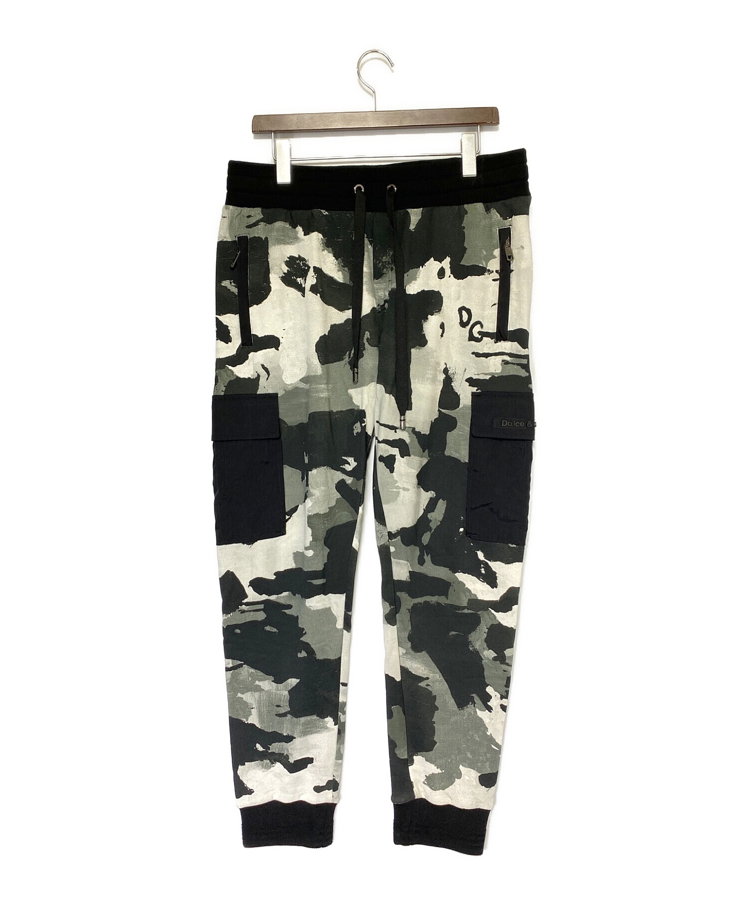 DOLCE & GABBANA (ドルチェ＆ガッバーナ) CAMOUFLAGE JOGGING Trousers ブラック サイズ:50