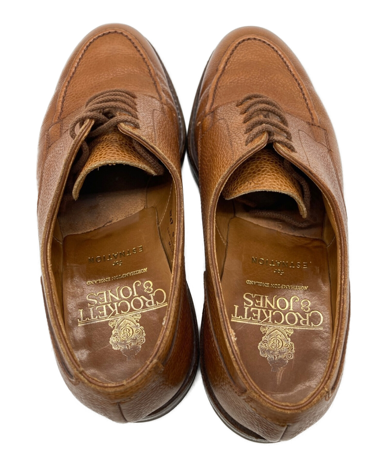 Crockett & Jones (クロケット＆ジョーンズ) レザーシューズ ブラウン サイズ:6E