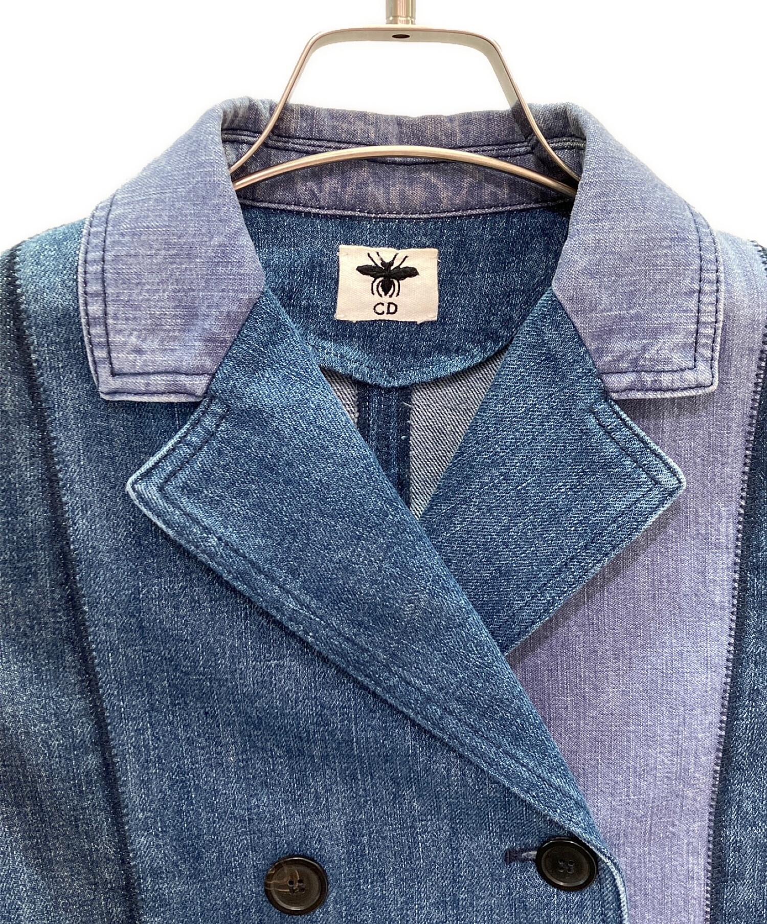 Christian Dior (クリスチャン ディオール) P型デニムジャケット ブルー サイズ:38