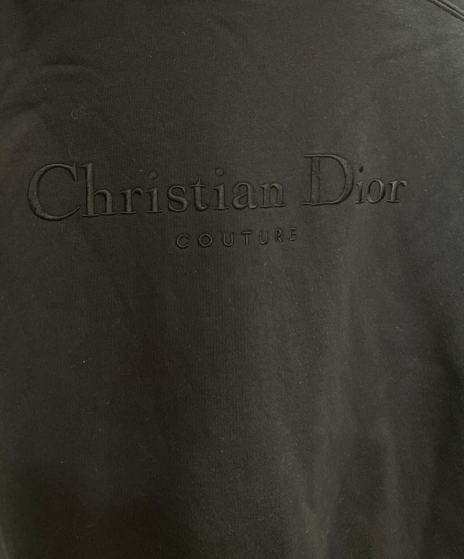 Christian Dior (クリスチャン ディオール) ロゴリバーシブルフーディー ネイビー×ブラック サイズ:M