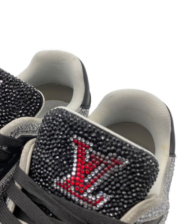 LOUIS VUITTON (ルイ ヴィトン) Crystal Covered LV Trainer ブラック×グレー×ホワイト サイズ:SIZE 7