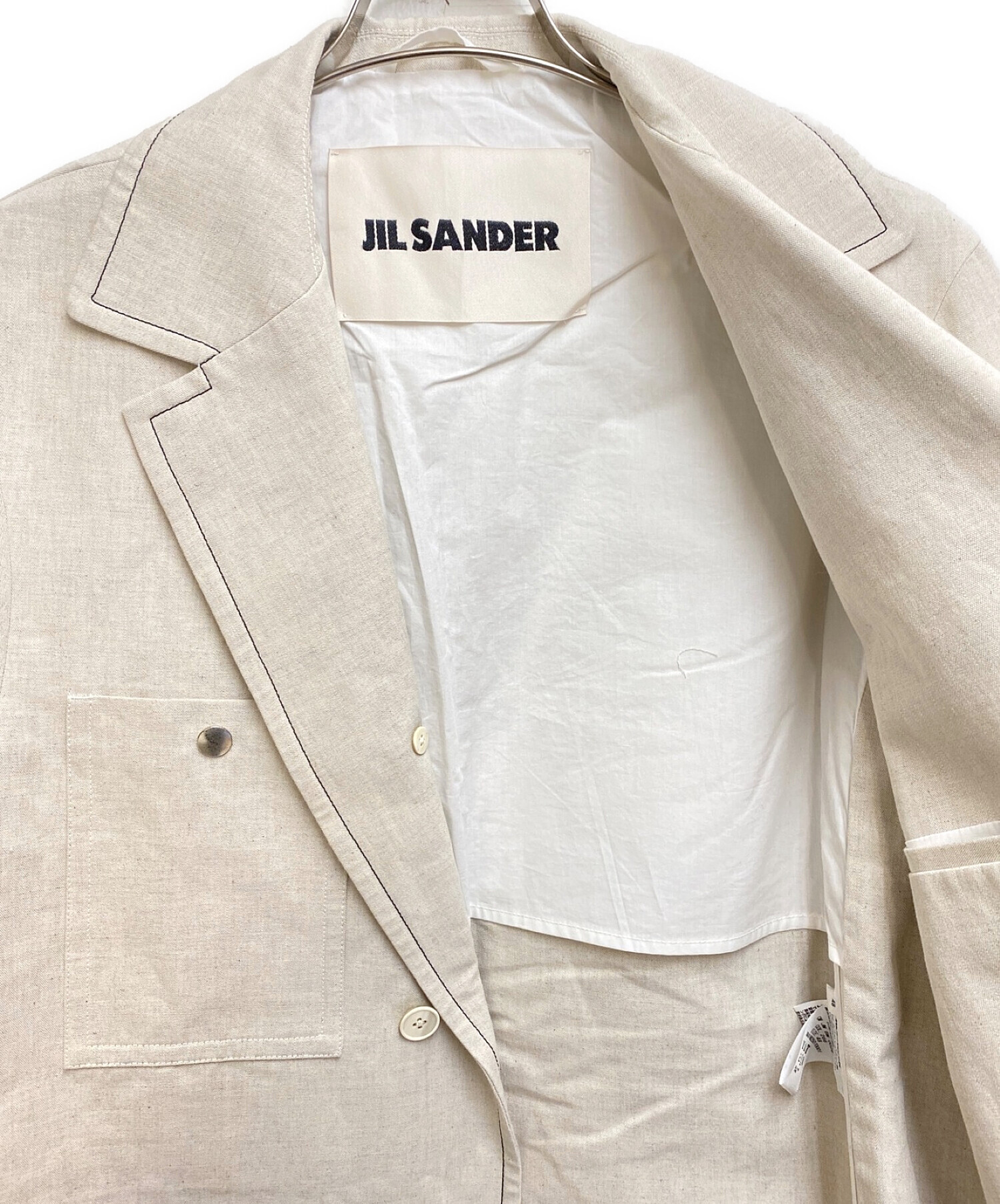 中古・古着通販】JIL SANDER (ジルサンダー) リネンコットンジャケット