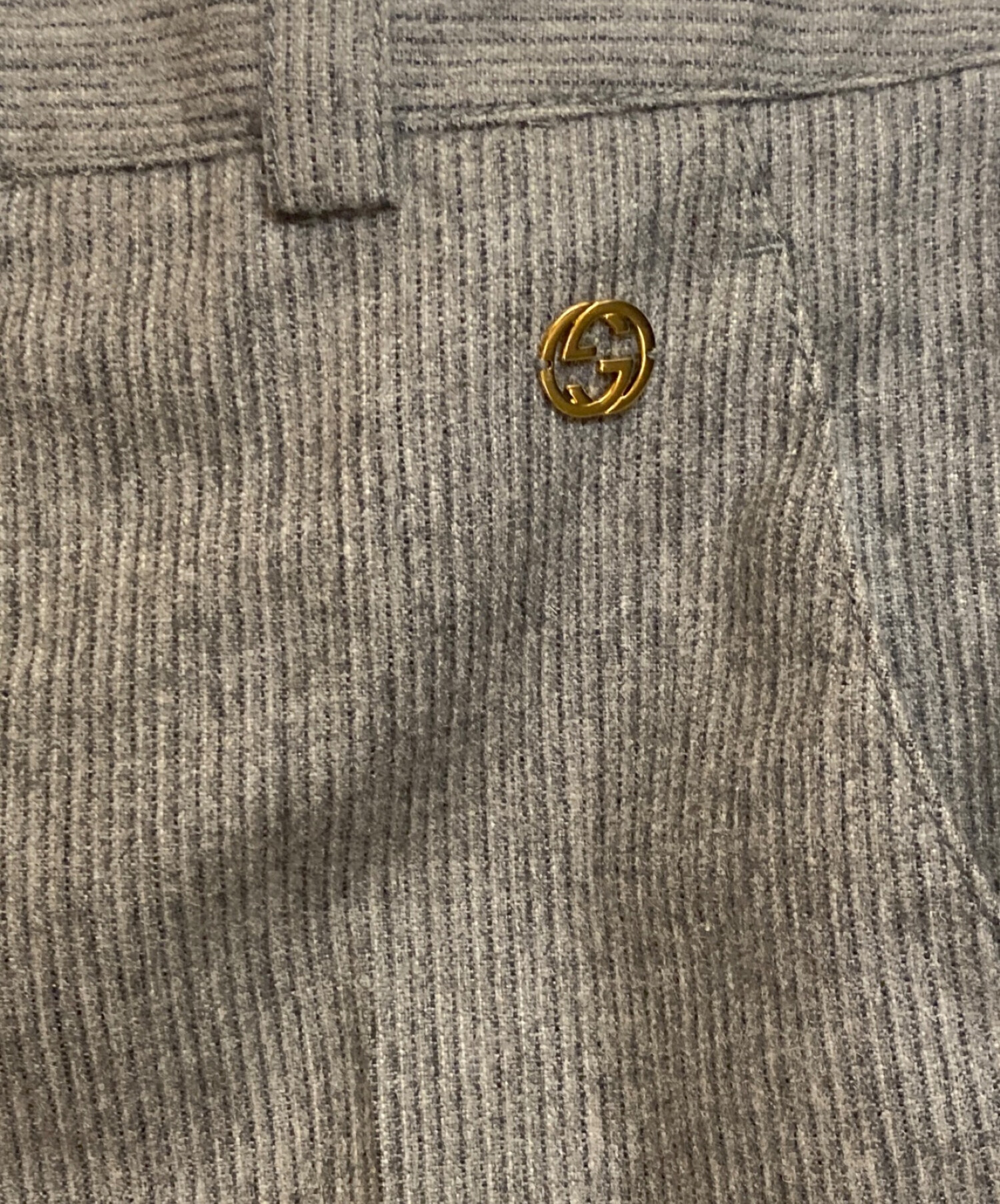 中古・古着通販】GUCCI (グッチ) ストライプセットアップ グレー