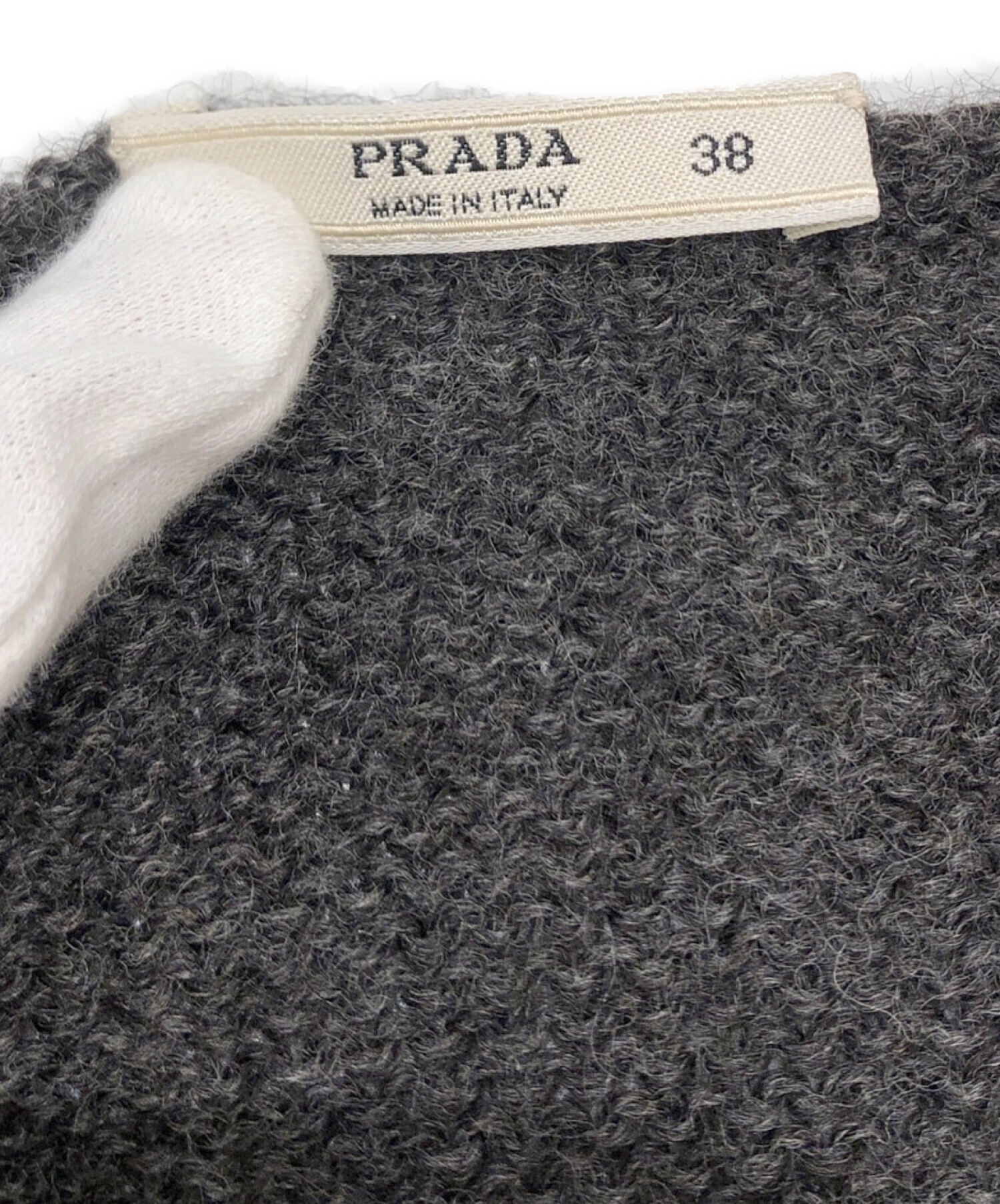 中古・古着通販】PRADA (プラダ) カーディガン ブラウン サイズ:38