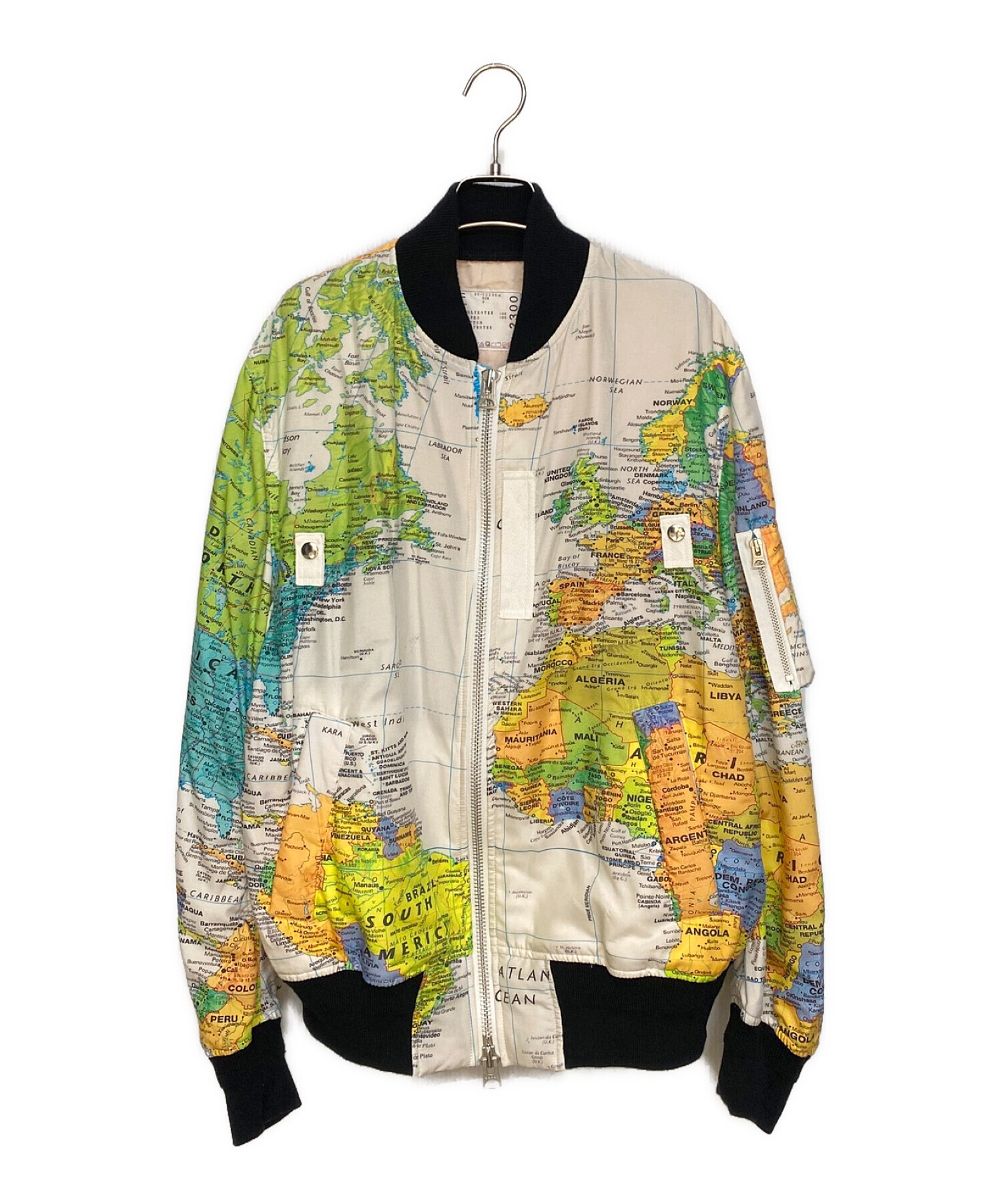 sacai World Map Blouson BLACK 2ブルゾン - ブルゾン