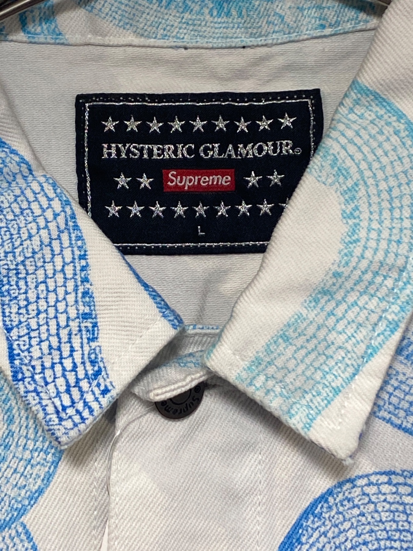 SUPREME (シュプリーム) Hysteric Glamour (ヒステリックグラマー) Snake Denim Trucker Jacket  マルチカラー サイズ:L