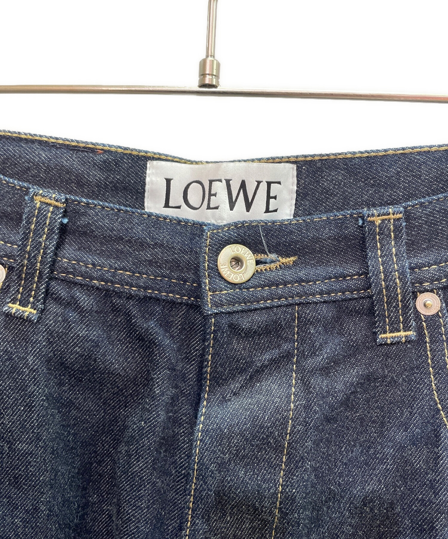 中古・古着通販】LOEWE (ロエベ) ボタンフライインディゴデニムパンツ