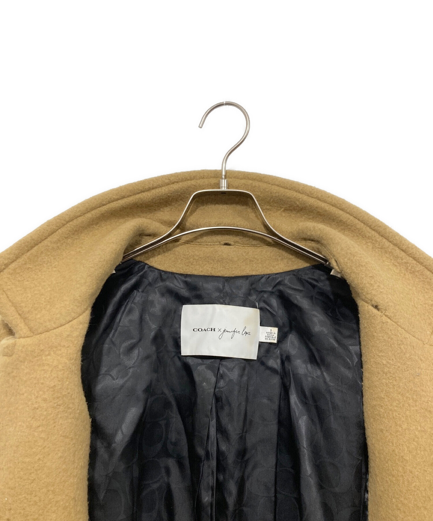 中古・古着通販】COACH (コーチ) JENNIFER LOPEZ (ジェニファーロペス) ボアコート ベージュ サイズ:S｜ブランド・古着通販  トレファク公式【TREFAC FASHION】スマホサイト