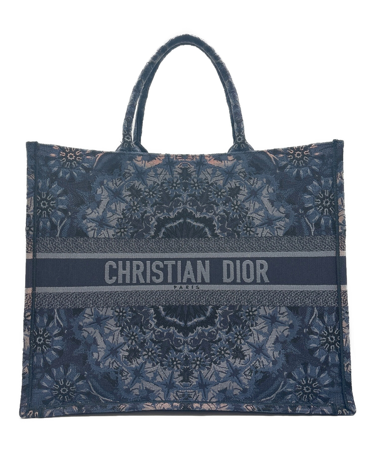 Christian Dior (クリスチャン ディオール) BOOK TOTE LARGE ネイビー サイズ:LARGE/ラージ