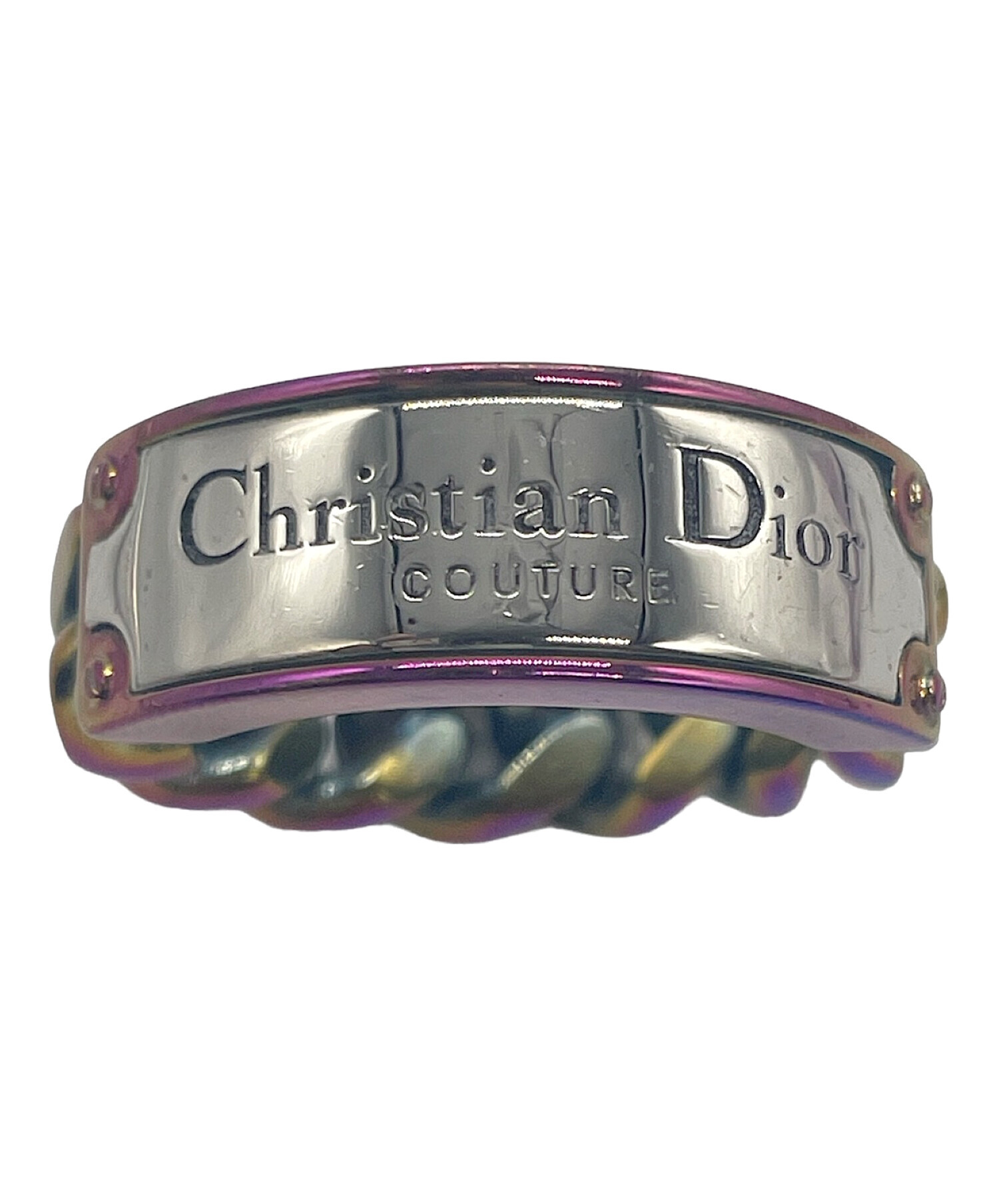 Christian Dior (クリスチャン ディオール) Dior COUTURE チェーンプレートリング サイズ:18号