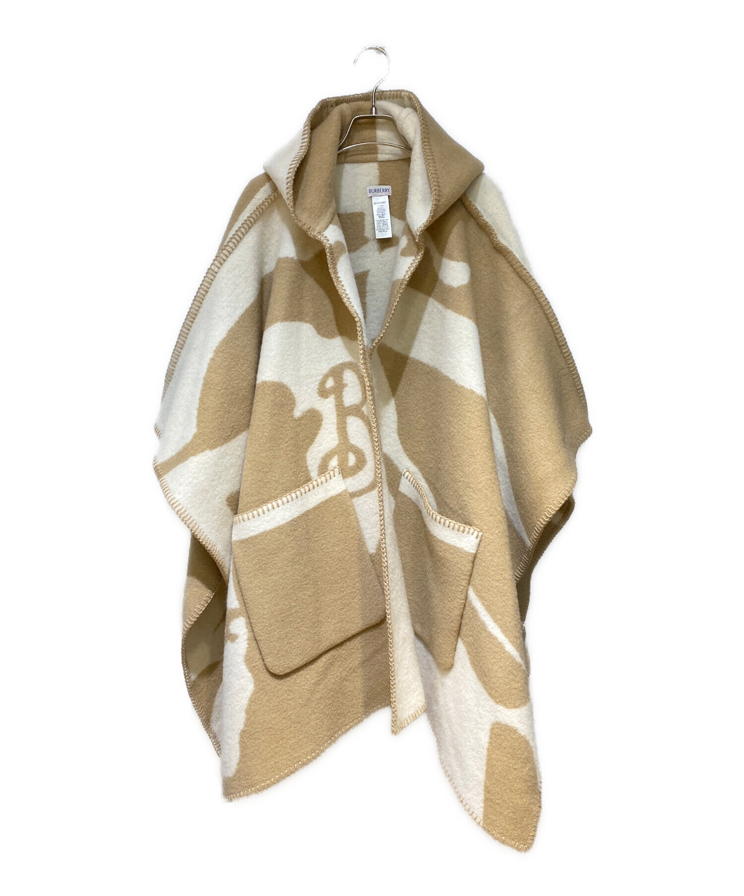 中古・古着通販】BURBERRY (バーバリー) Wool Blanket Cape（ウールブランケットケープ） キャメル  サイズ:176×120㎝｜ブランド・古着通販 トレファク公式【TREFAC FASHION】スマホサイト