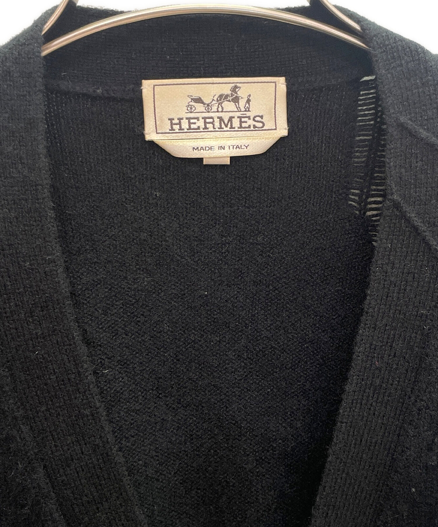 中古・古着通販】HERMES (エルメス) スパイダー 刺繍 カーディガン ブラック サイズ:S｜ブランド・古着通販 トレファク公式【TREFAC  FASHION】スマホサイト