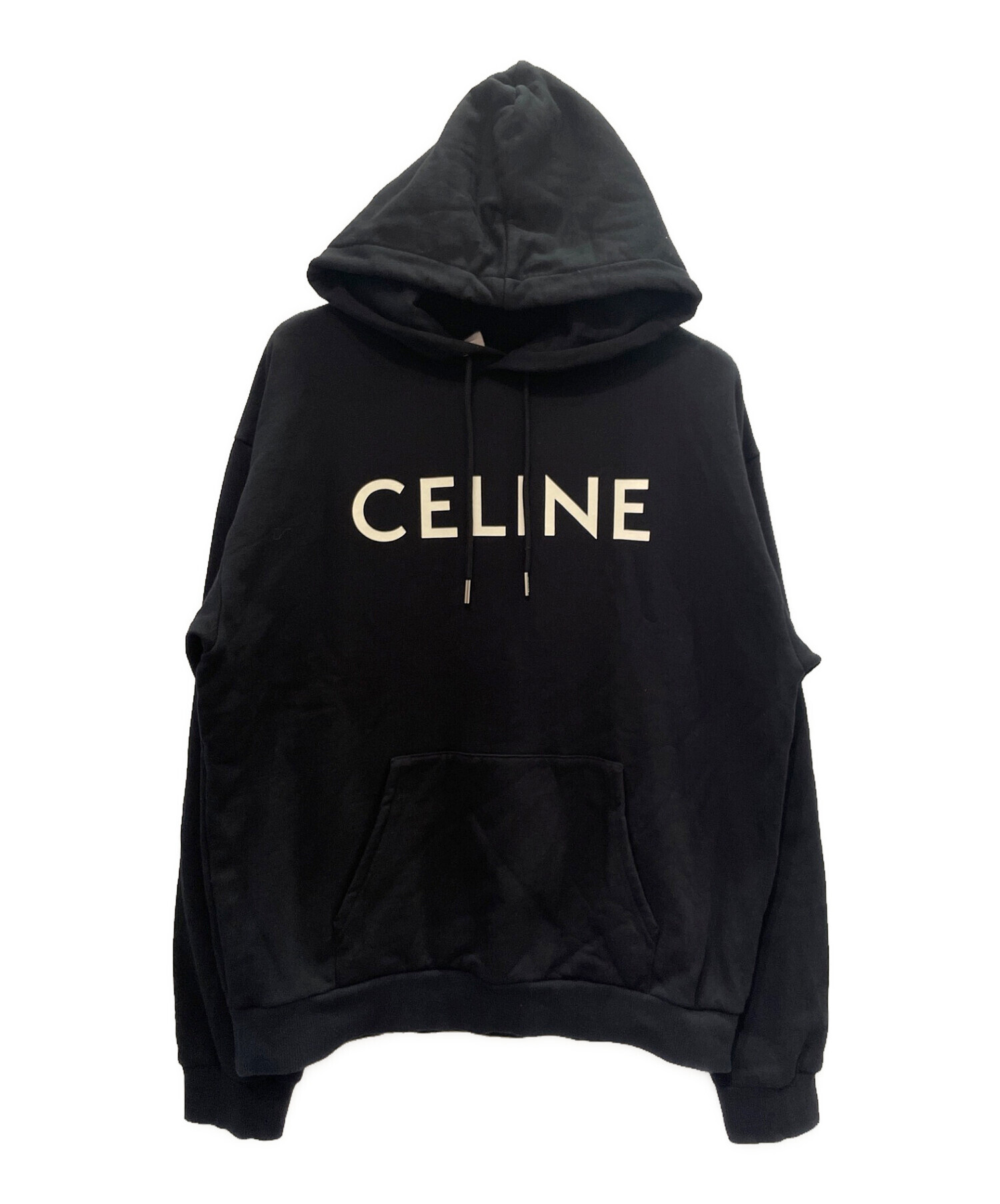CELINE (セリーヌ) CELINE ルーズ フーディー ブラック サイズ:XL