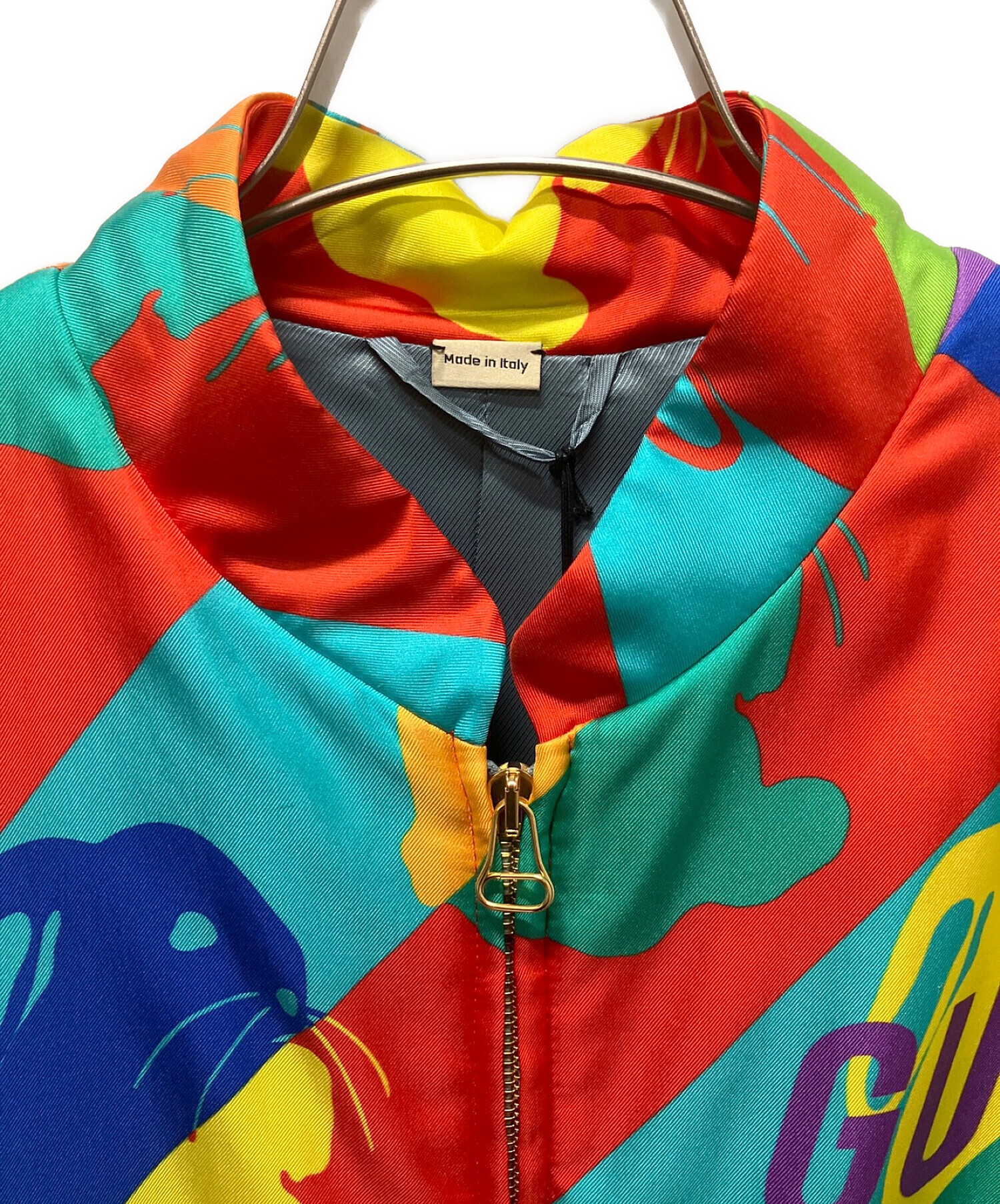 中古・古着通販】GUCCI (グッチ) バニープリント シルクジップジャケット マルチカラー サイズ:44｜ブランド・古着通販  トレファク公式【TREFAC FASHION】スマホサイト