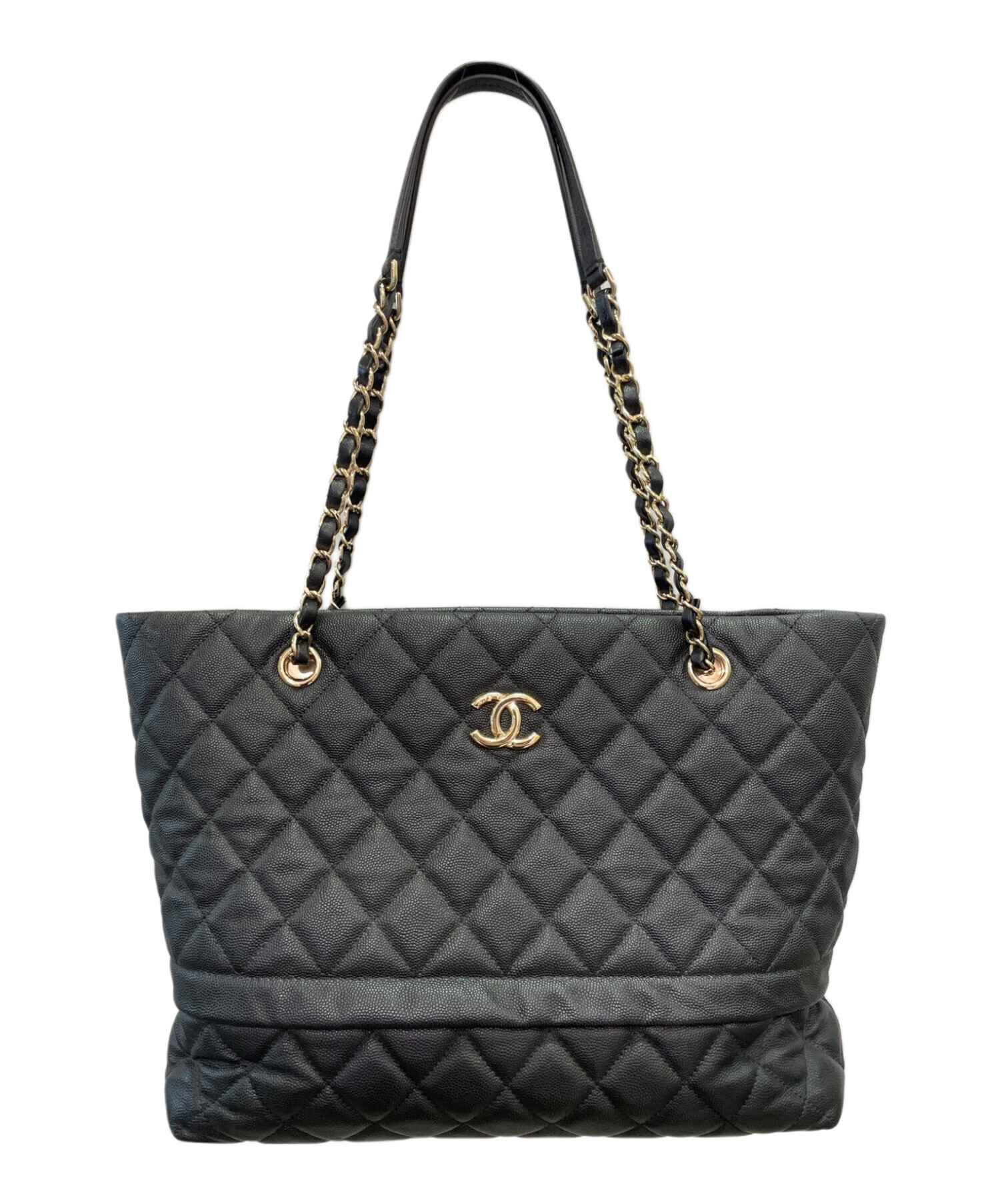 中古・古着通販】CHANEL (シャネル) マトラッセ チェーン トートバッグ ブラック サイズ:38｜ブランド・古着通販  トレファク公式【TREFAC FASHION】スマホサイト