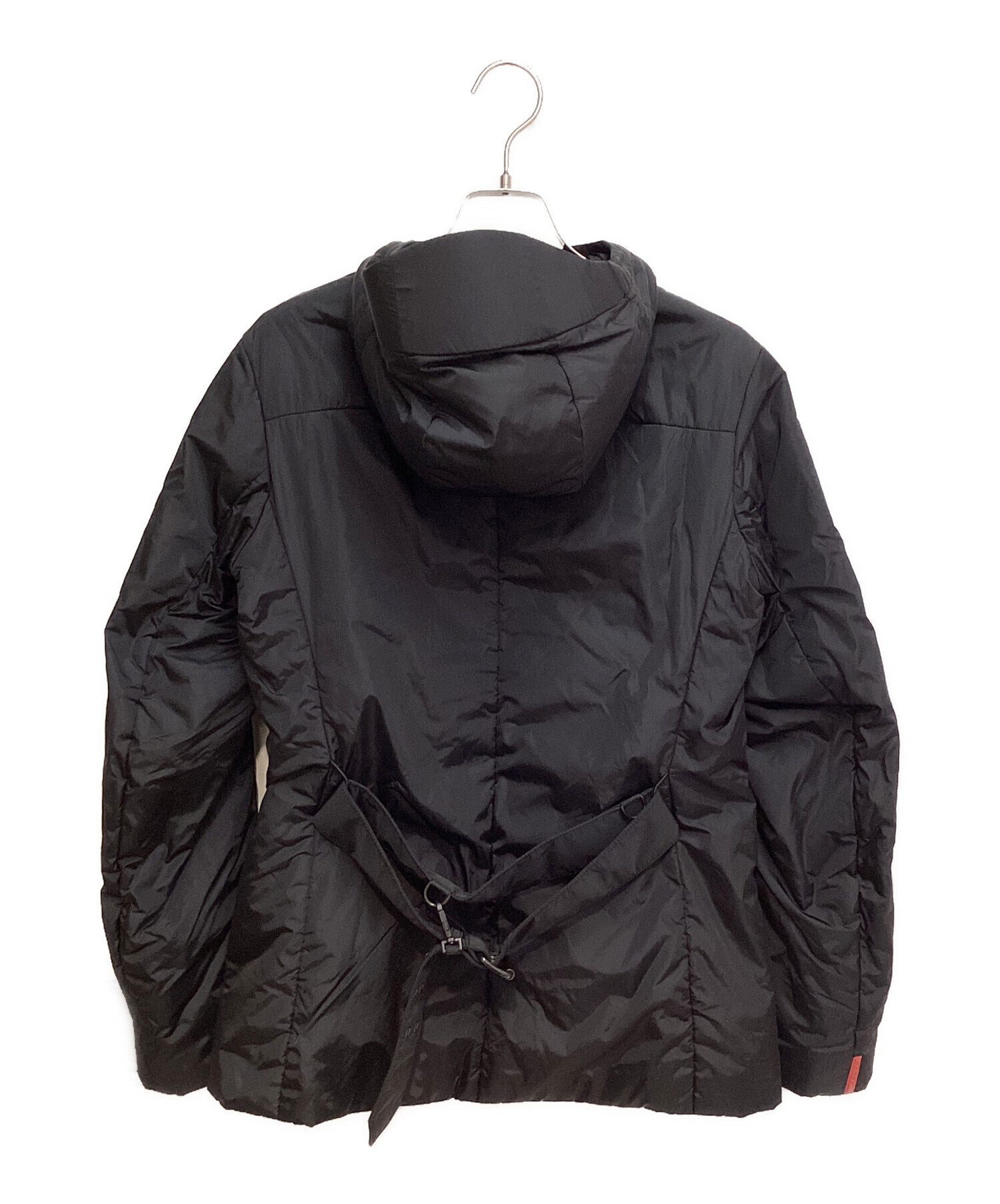 中古・古着通販】PRADA SPORTS (プラダスポーツ) Hooded Nylon Down Jacket（フーデッドナイロンダウンジャケット）  ブラック サイズ:38｜ブランド・古着通販 トレファク公式【TREFAC FASHION】スマホサイト