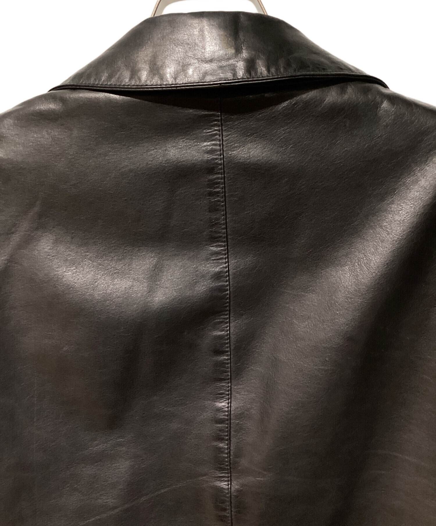 LOEWE (ロエベ) Leather Tailored Jacket（レザーテーラードジャケット） ブラック サイズ:M