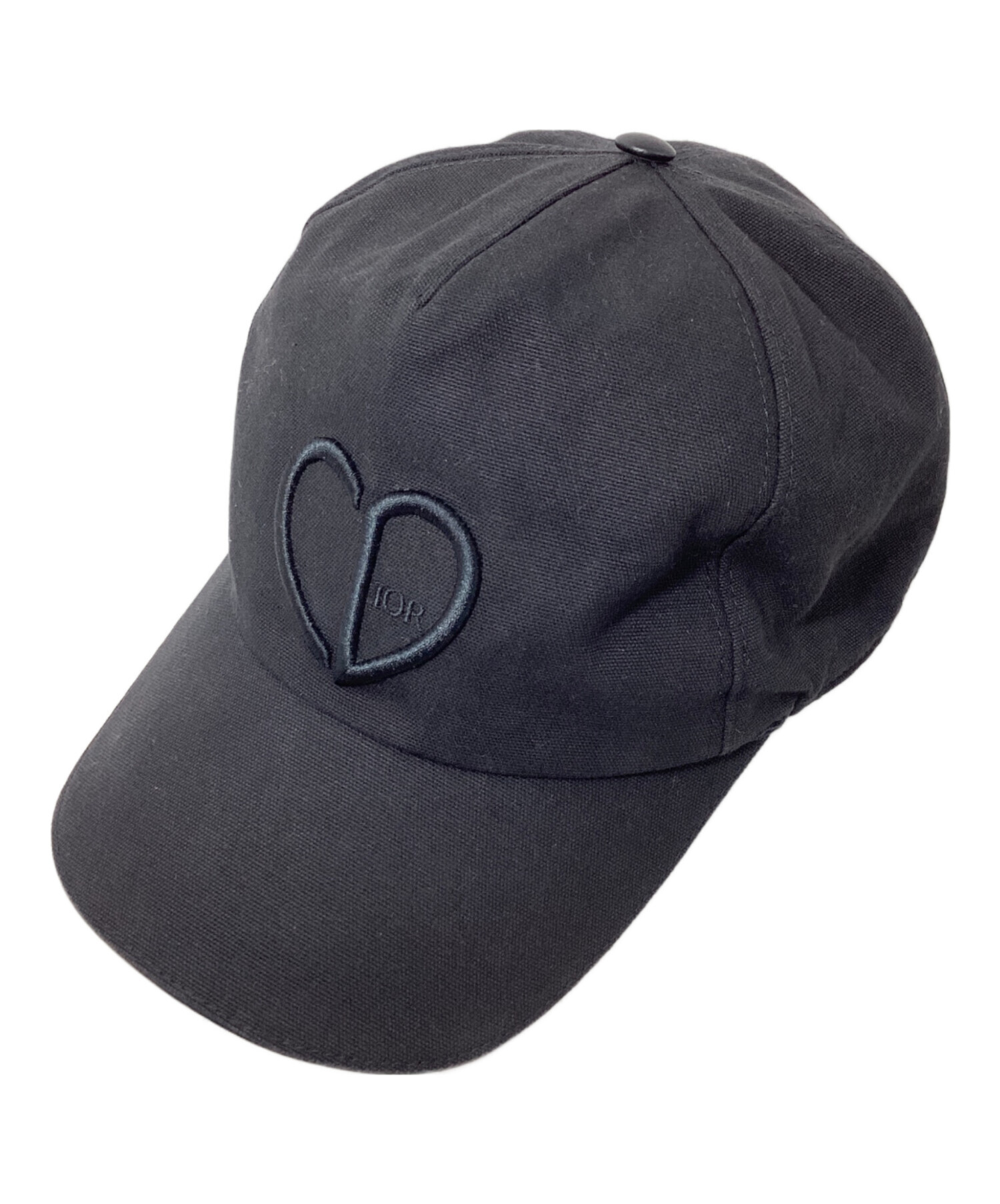 Christian Dior (クリスチャン ディオール) 22SS HEART LOGO EMBROIDERED  CAP(ハートロゴエンブロイダリーキャップ) ブラック