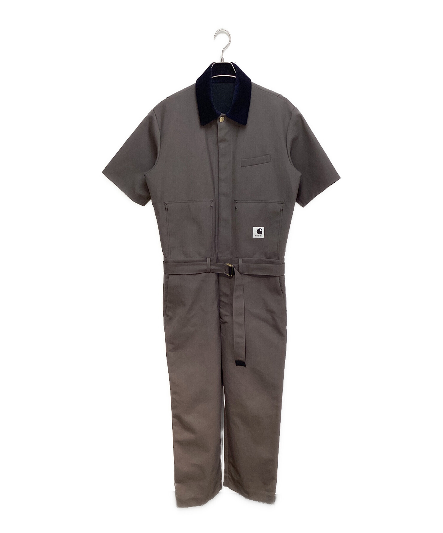 中古・古着通販】sacai (サカイ) CarHartt (カーハート) WIP Suiting Bonding Jumpsuit (WIP スーツ  ボンディング ジャンプスーツ) ブラウン サイズ:34｜ブランド・古着通販 トレファク公式【TREFAC FASHION】スマホサイト