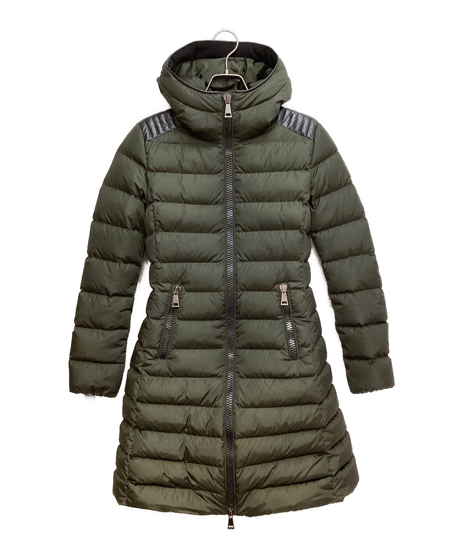 中古・古着通販】MONCLER (モンクレール) TALEV（タレブ）/ロングダウンジャケット カーキ×ブラック｜ブランド・古着通販  トレファク公式【TREFAC FASHION】スマホサイト