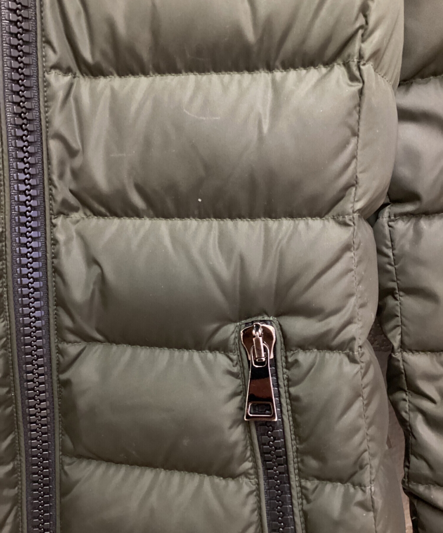 中古・古着通販】MONCLER (モンクレール) TALEV（タレブ）/ロングダウンジャケット カーキ×ブラック｜ブランド・古着通販  トレファク公式【TREFAC FASHION】スマホサイト