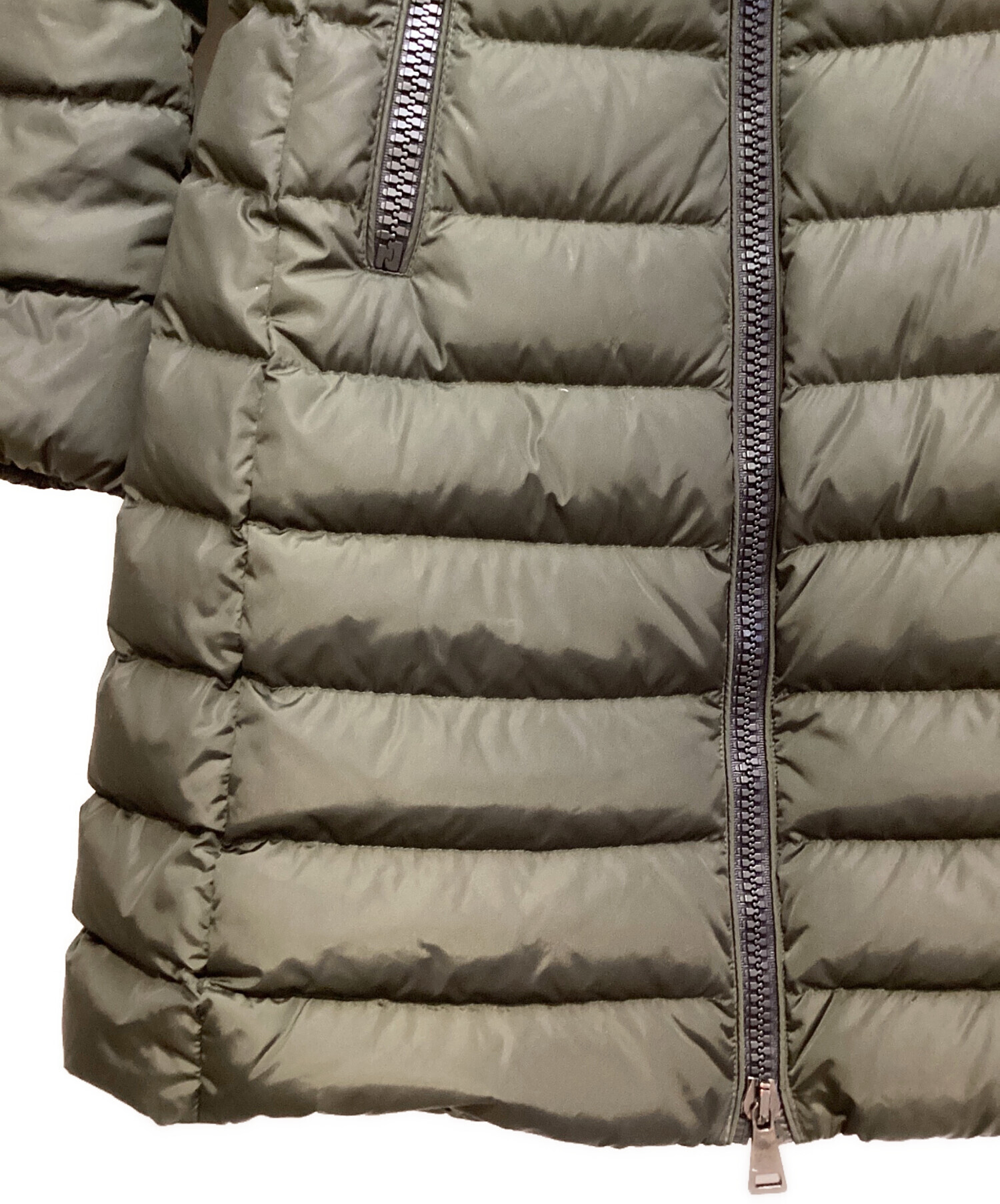 中古・古着通販】MONCLER (モンクレール) TALEV（タレブ）/ロングダウンジャケット カーキ×ブラック｜ブランド・古着通販  トレファク公式【TREFAC FASHION】スマホサイト