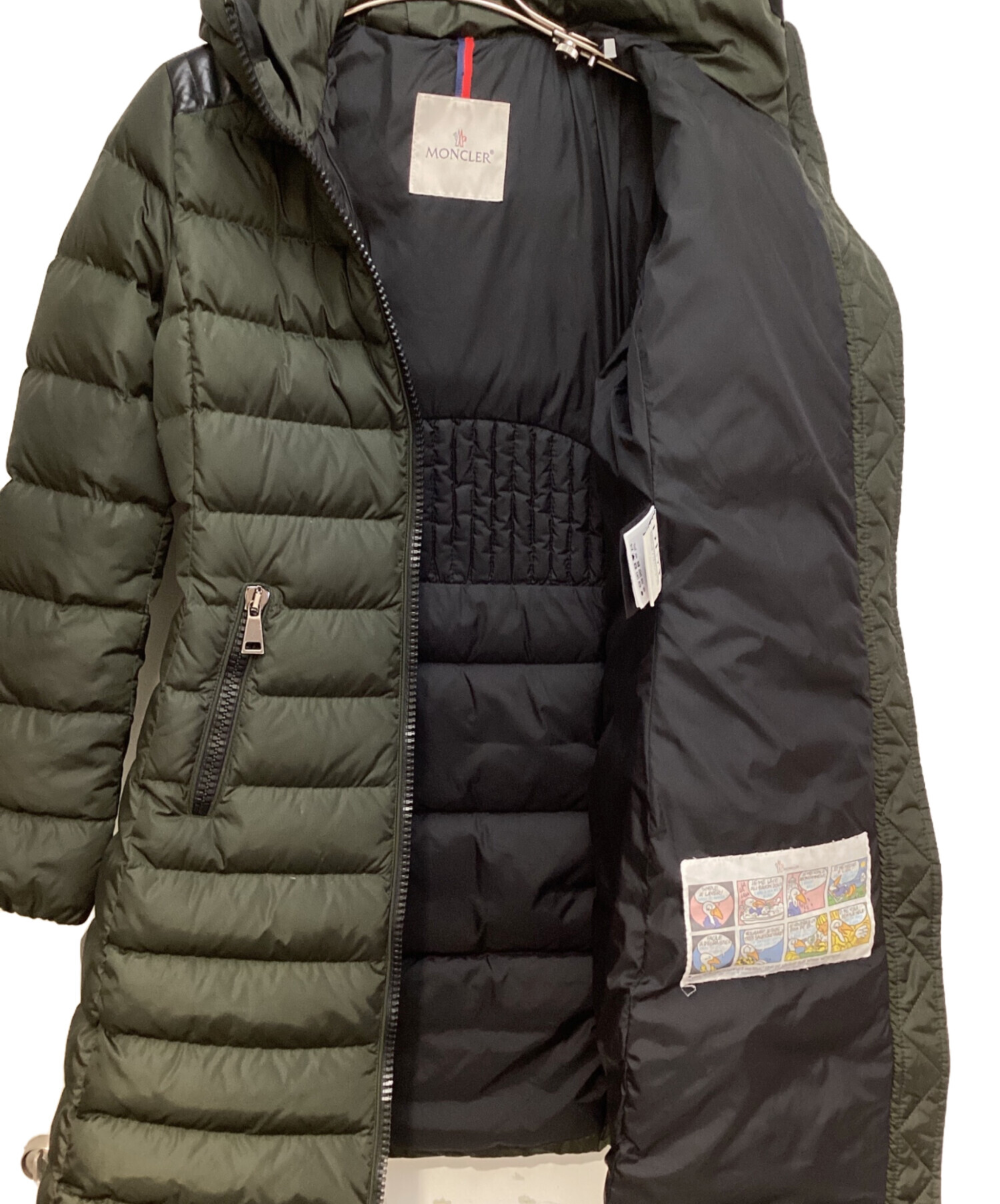 中古・古着通販】MONCLER (モンクレール) TALEV（タレブ）/ロングダウンジャケット カーキ×ブラック｜ブランド・古着通販  トレファク公式【TREFAC FASHION】スマホサイト