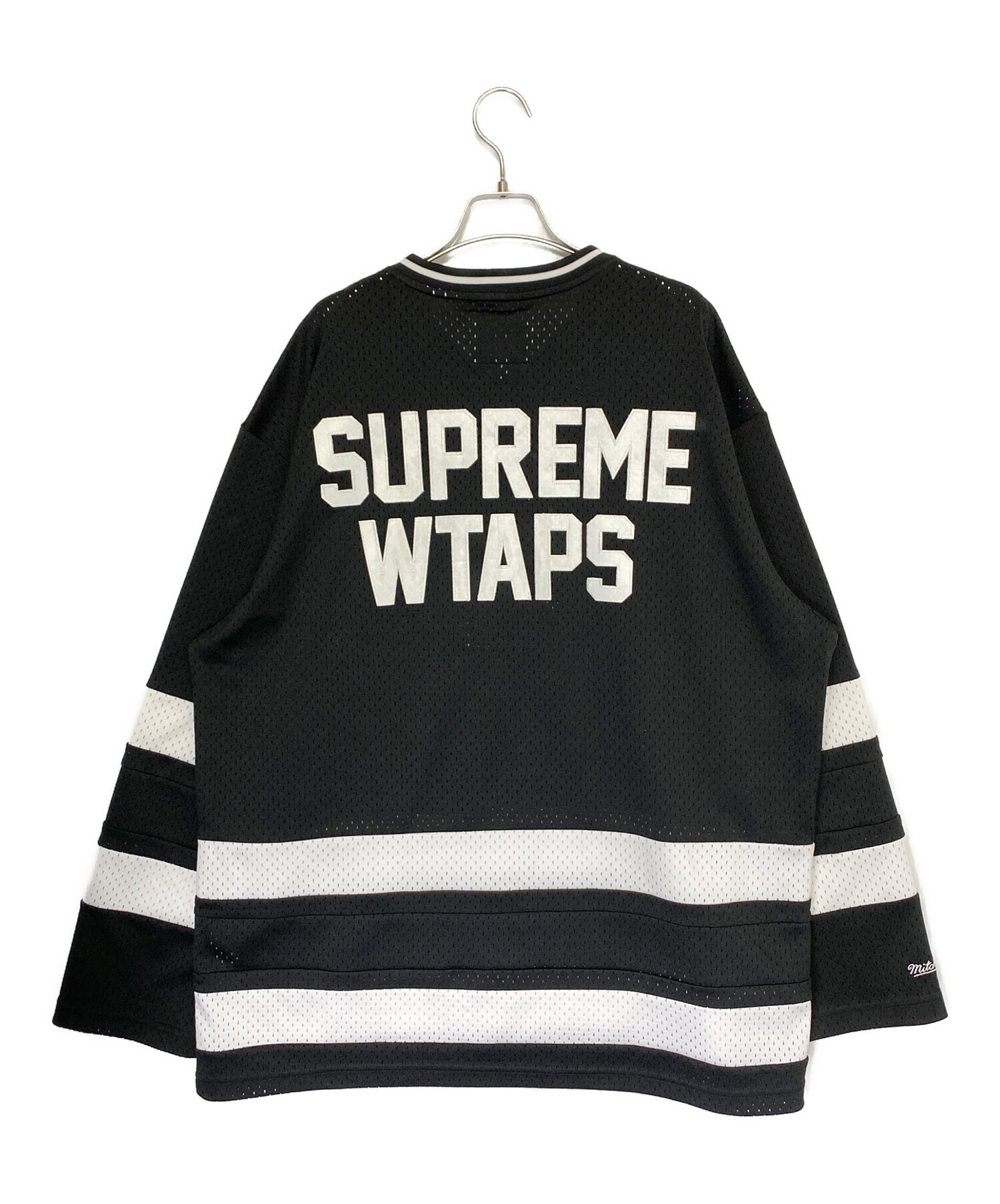 中古・古着通販】SUPREME (シュプリーム) WTAPS (ダブルタップス) MITCHELL & NESS (ミッチェルアンドネス)  Hockey Jersey ブラック サイズ:XL｜ブランド・古着通販 トレファク公式【TREFAC FASHION】スマホサイト