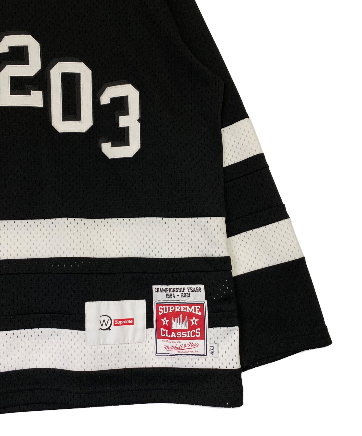 中古・古着通販】SUPREME (シュプリーム) WTAPS (ダブルタップス) MITCHELL & NESS (ミッチェルアンドネス) Hockey  Jersey ブラック サイズ:XL｜ブランド・古着通販 トレファク公式【TREFAC FASHION】スマホサイト