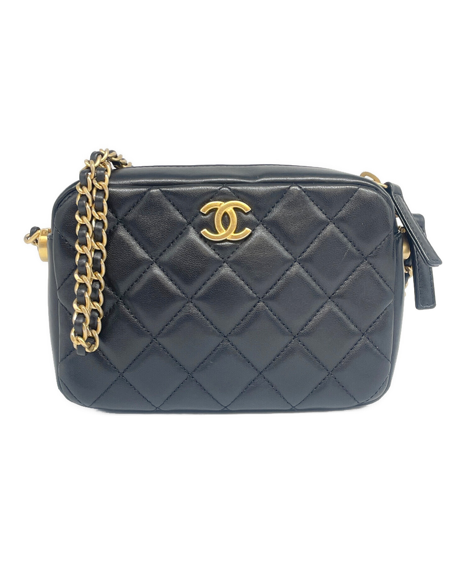 中古・古着通販】CHANEL (シャネル) マトラッセ ショルダーポーチ ブラック｜ブランド・古着通販 トレファク公式【TREFAC  FASHION】スマホサイト