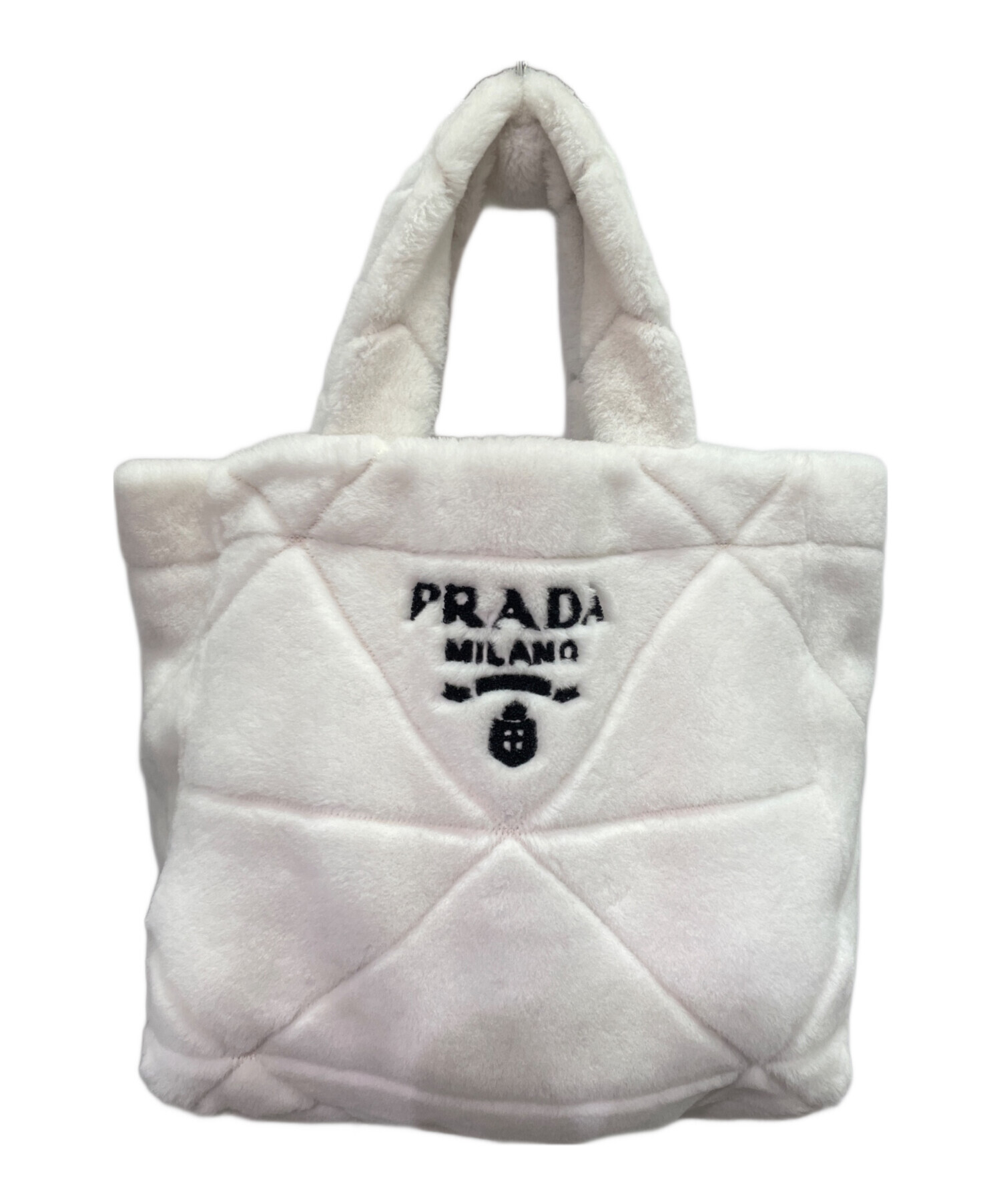 中古・古着通販】PRADA (プラダ) キルト シアリング トートバッグ ホワイト｜ブランド・古着通販 トレファク公式【TREFAC  FASHION】スマホサイト