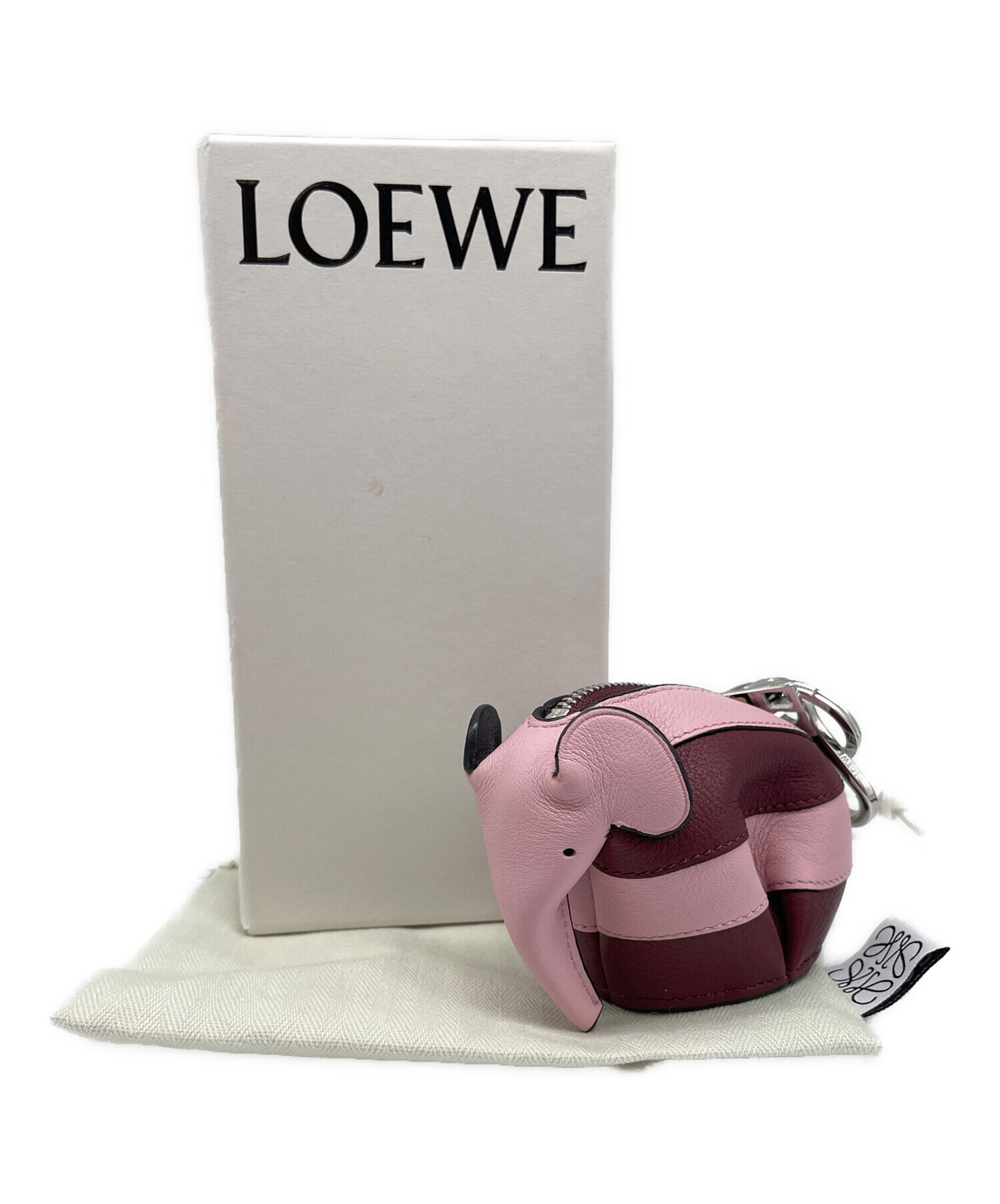 中古・古着通販】LOEWE (ロエベ) エレファント レザー コインケース ピンク×ボルドー｜ブランド・古着通販 トレファク公式【TREFAC  FASHION】スマホサイト