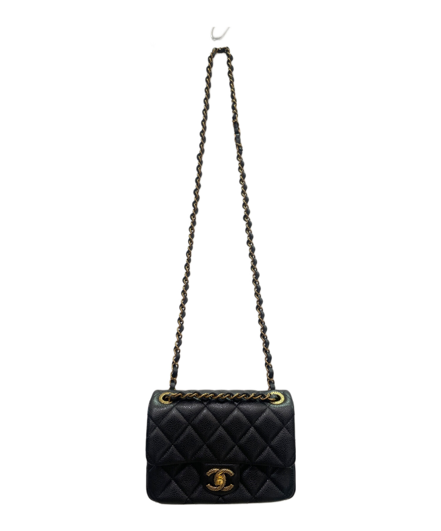 中古・古着通販】CHANEL (シャネル) キャビアスキン ショルダーバッグ ブラック｜ブランド・古着通販 トレファク公式【TREFAC  FASHION】スマホサイト