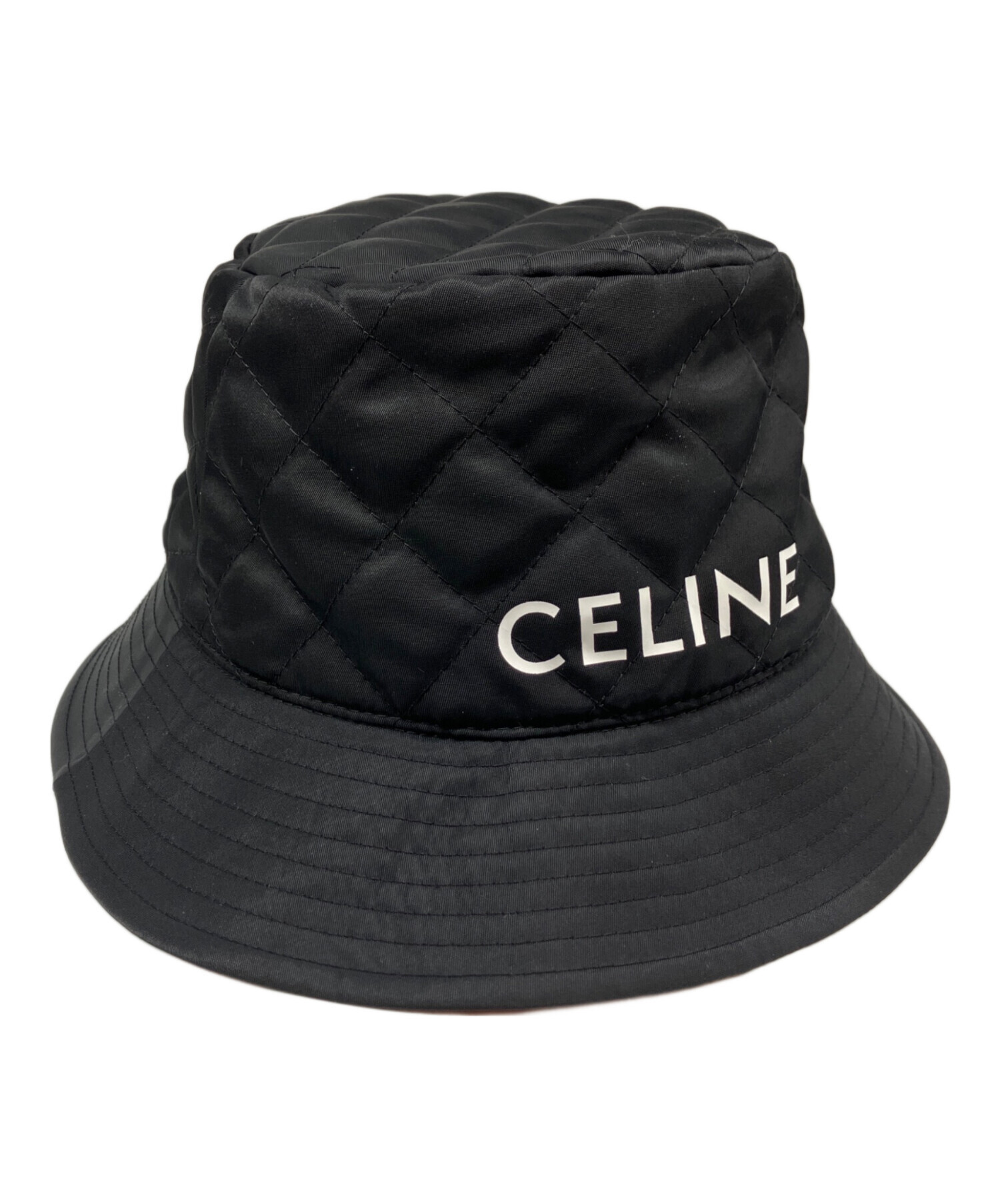 中古・古着通販】CELINE (セリーヌ) ロゴナイロンバケットハット ブラック×オレンジ サイズ:L（SIZE59）｜ブランド・古着通販  トレファク公式【TREFAC FASHION】スマホサイト