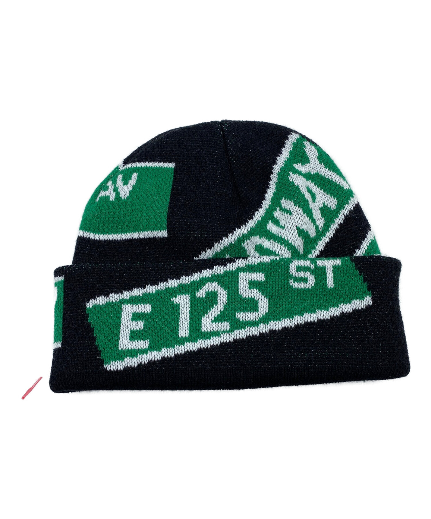 SUPREME (シュプリーム) 21SS Street Signs Beanie ブラック×グリーン