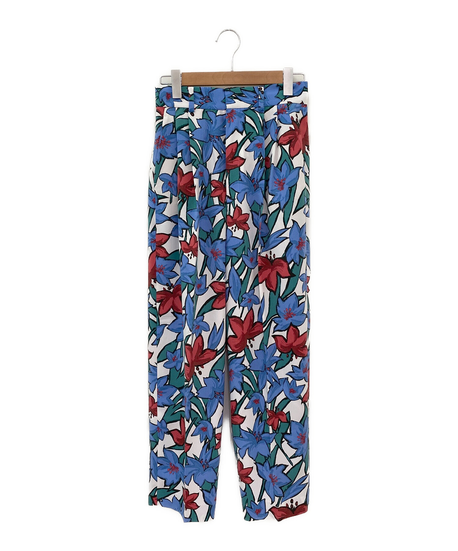 超目玉】 roku 6 FLOWER PRINT TUCK PANTS スラックス - パンツ