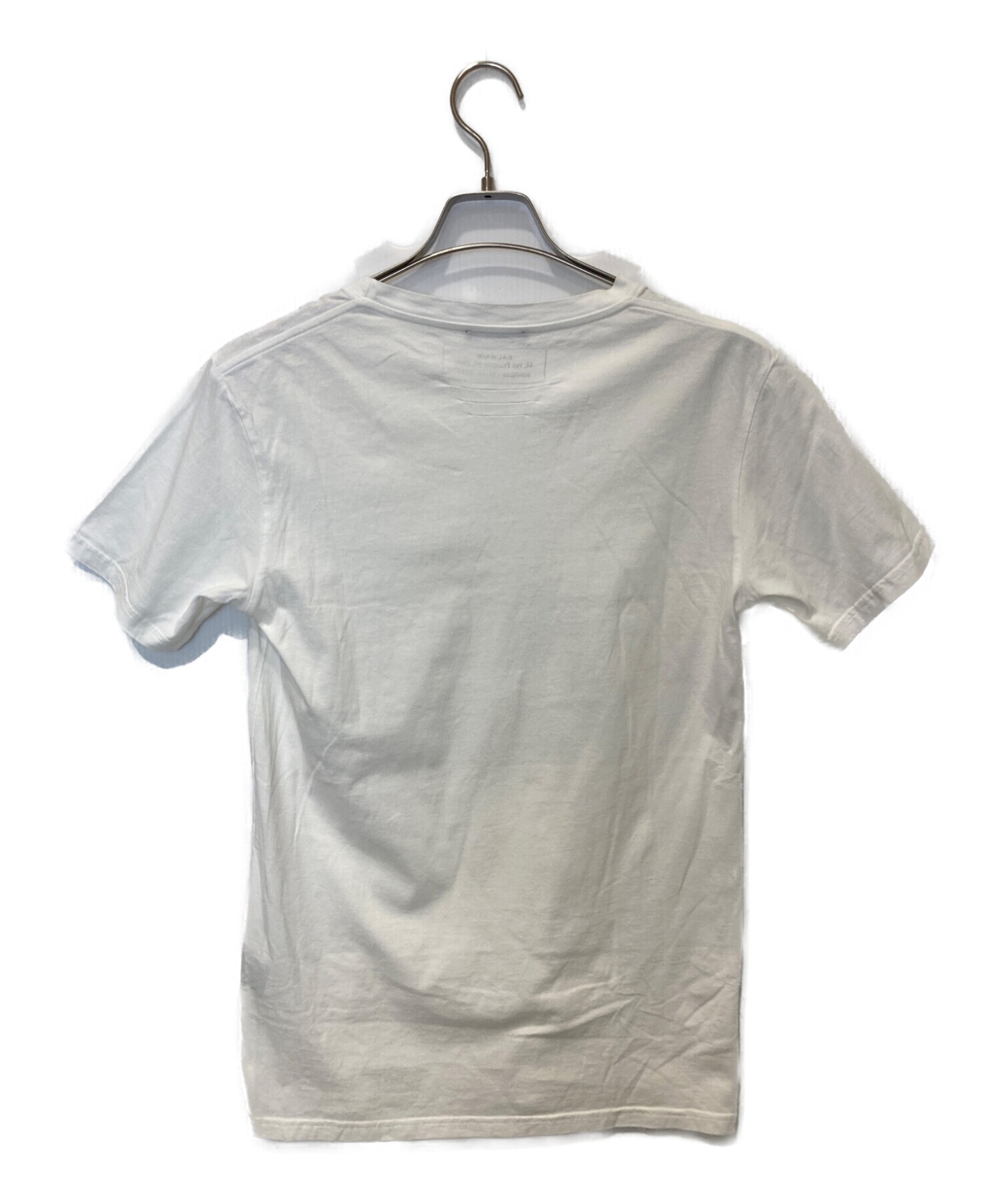 中古・古着通販】BALMAIN (バルマン) ロゴTシャツ ホワイト サイズ:S