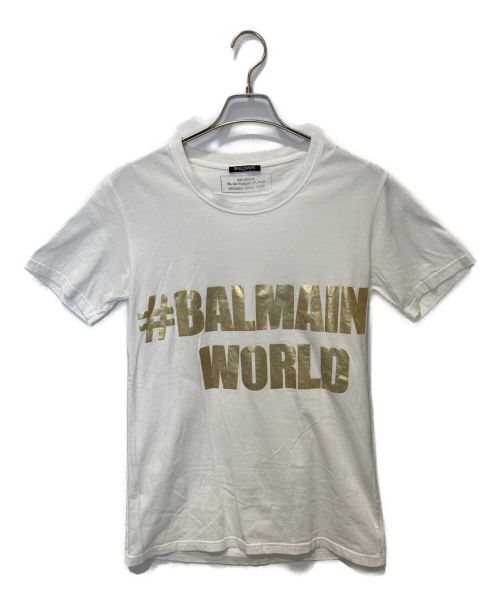 BALMAIN バルマン ロゴ Tシャツ 白 サイズ38トップス - kannailenses.com
