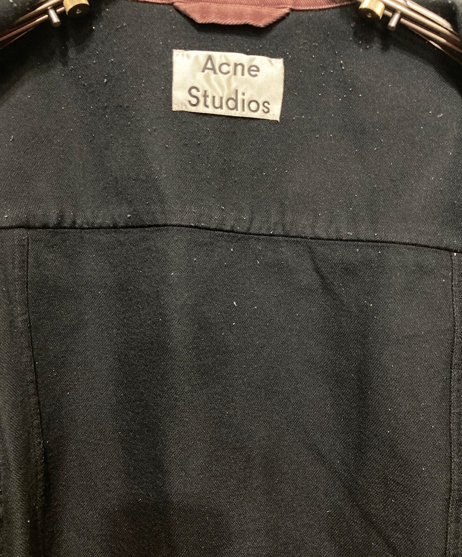 Acne studios (アクネストゥディオズ) コットンツイルワークジャケット ボルドー サイズ:46