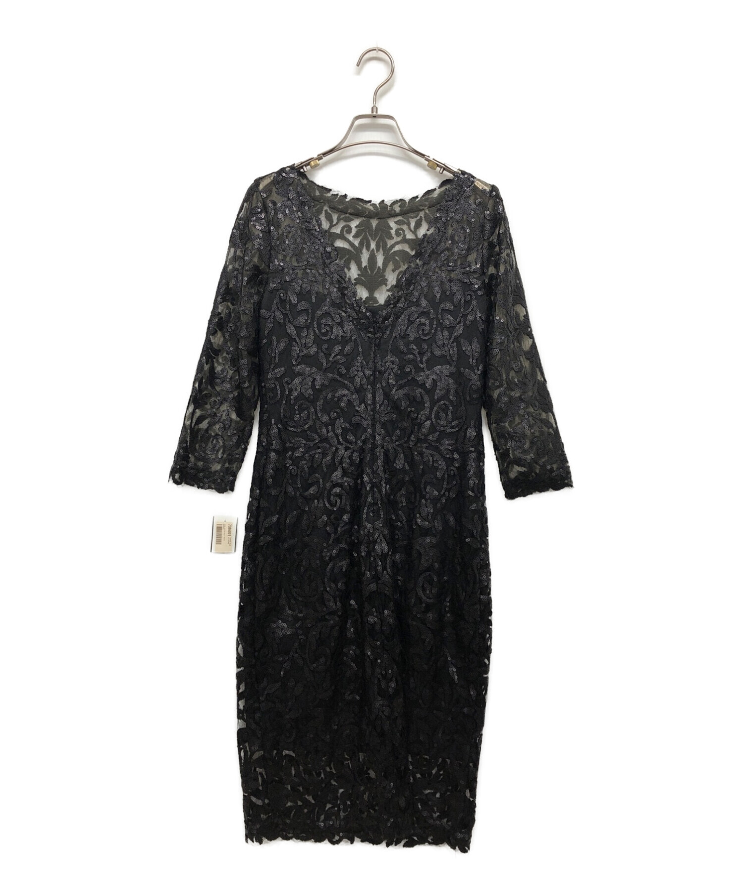 中古・古着通販】TADASHI SHOJI (タダシ ショージ) スパンコールワンピース ブラック サイズ:2 未使用品｜ブランド・古着通販  トレファク公式【TREFAC FASHION】スマホサイト