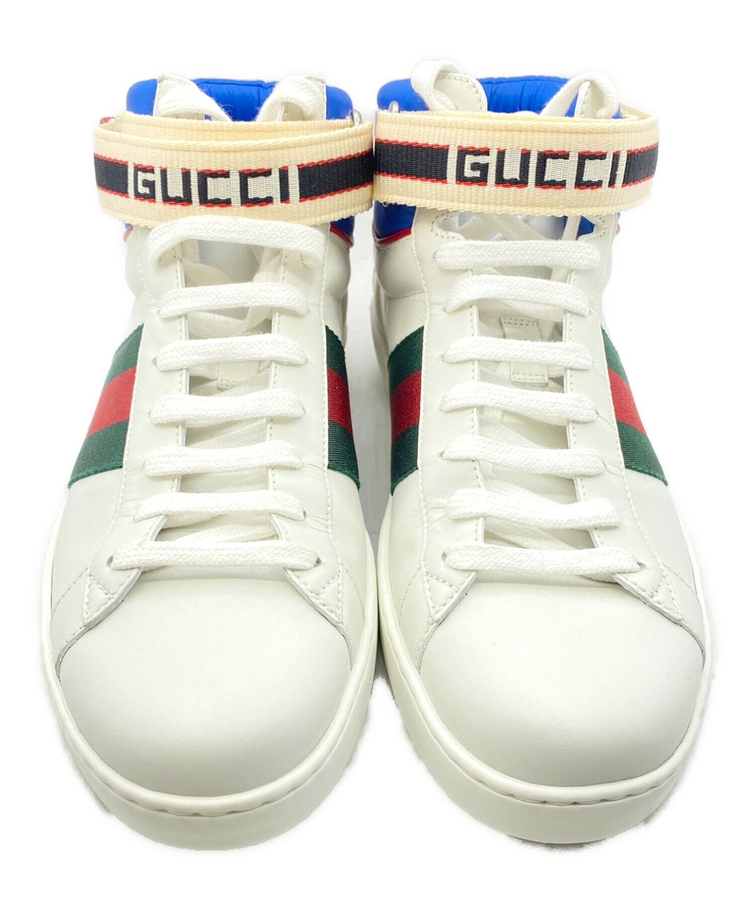 中古・古着通販】GUCCI (グッチ) ACEストライプハイカットスニーカー