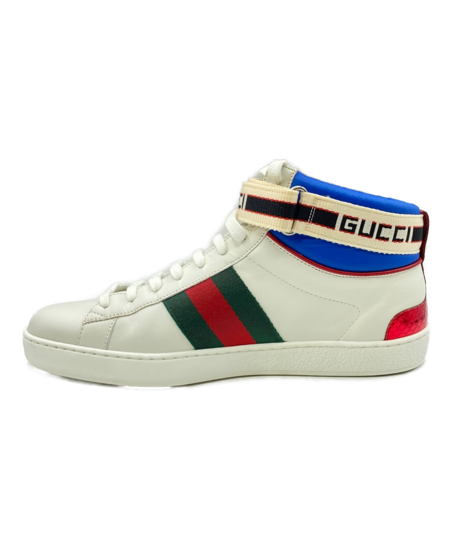 中古・古着通販】GUCCI (グッチ) ACEストライプハイカットスニーカー